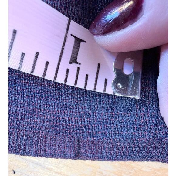 VTG JoS A Bank Pleated Plaid Skirt Wool Blend M Blue Red Heritage Brit Preppy - Picture 11 of 11